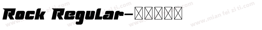Rock Regular字体转换